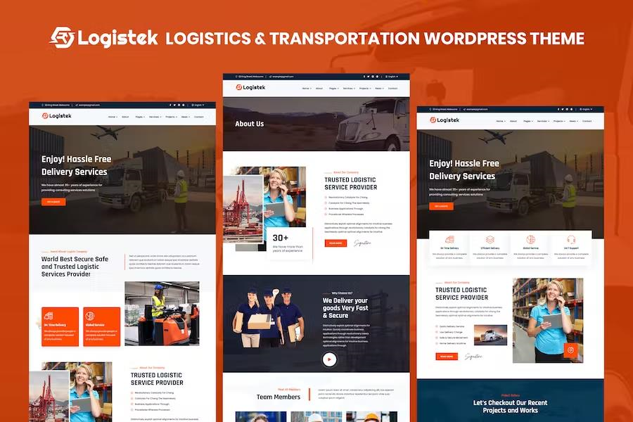 LOGISTEK – LOGISTICS & TRANSPORTATION WORDPRESS THEME